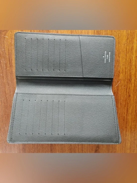 🚩steal Louis Vuitton Damier Graphite Long Card Holder - Black/Grey - Picture 4 of 6